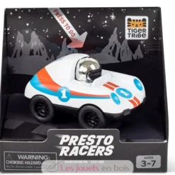 Voiture Presto Racers Ace blanc - Métal et plastique - Tiger Tribe