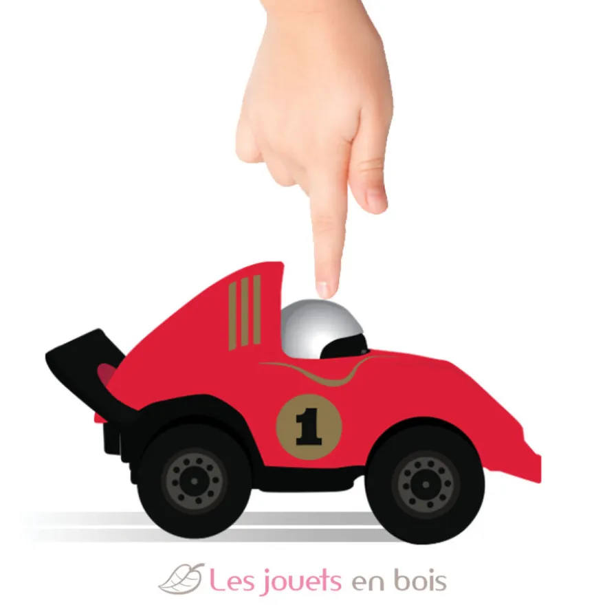 Voiture Presto Racers Flash rouge - Métal et plastique - Tiger Tribe