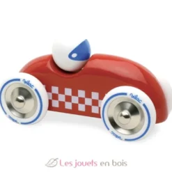 Voiture Rallye Checkers GM rouge - Vilac