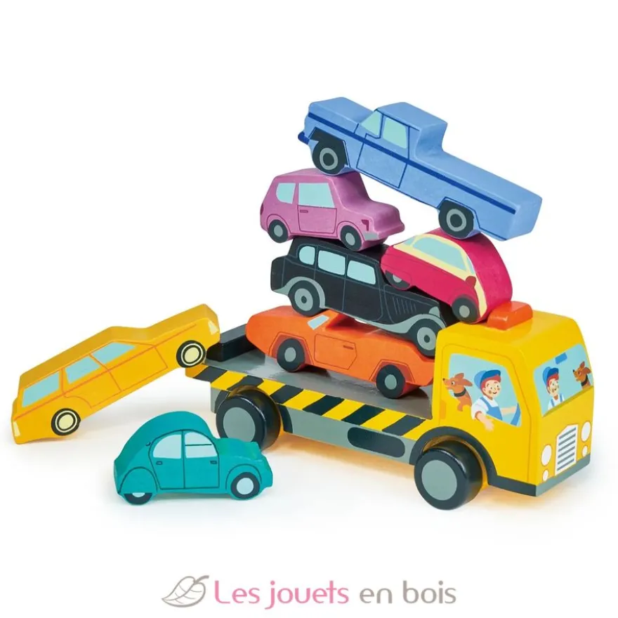 Voitures à empiler multicolores - Tender Leaf Toys