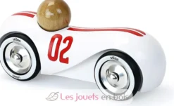 Voiture Streamline vintage blanche - Vilac