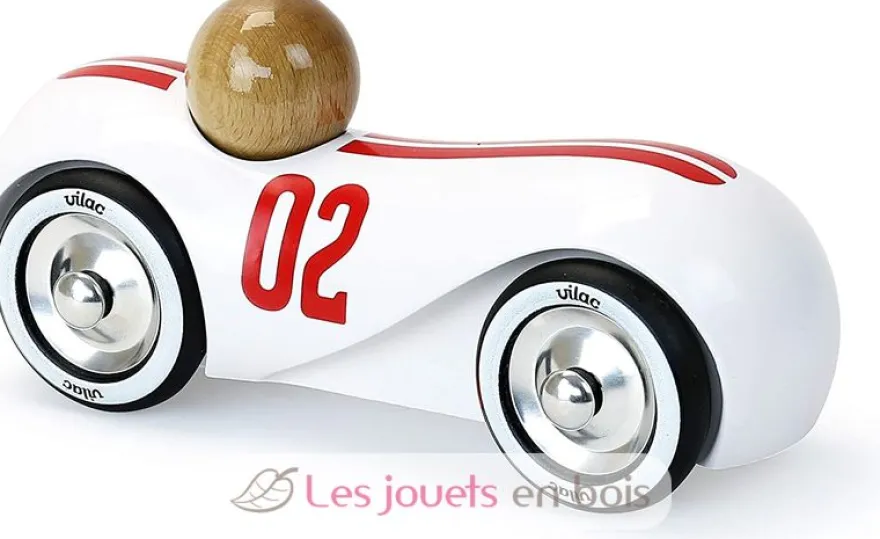 Voiture Streamline vintage blanche - Vilac