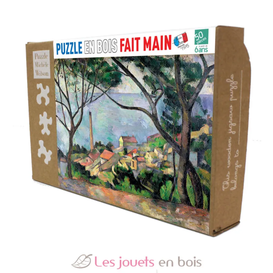 Vue sur l'Estaque de Paul Cézanne - Puzzle Michèle Wilson