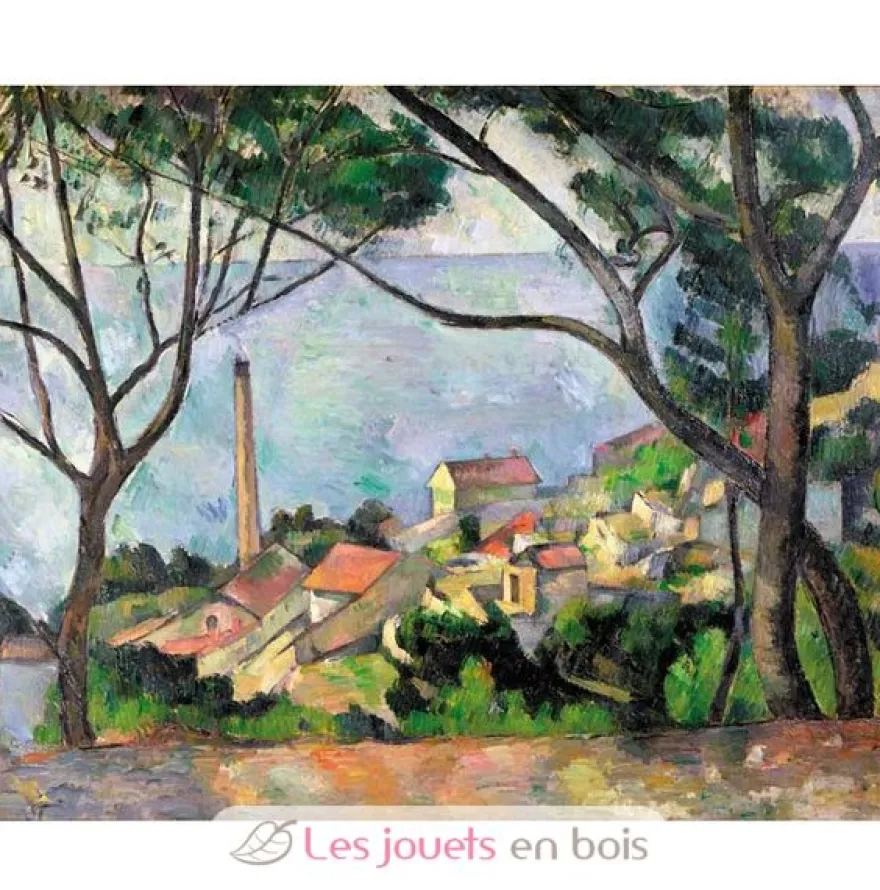 Vue sur l'Estaque de Paul Cézanne - Puzzle Michèle Wilson