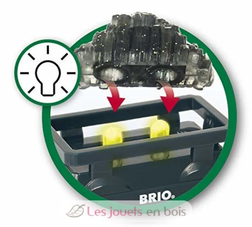 Wagon lumineux chargé d’or - Brio