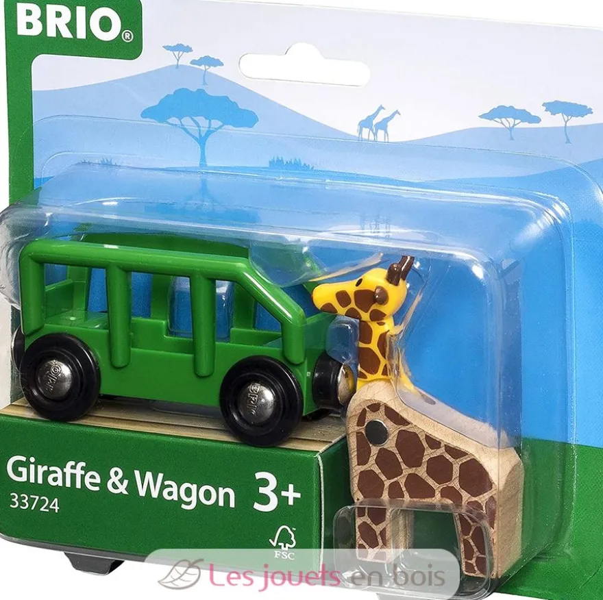 Wagon transporteur de girafe - Brio