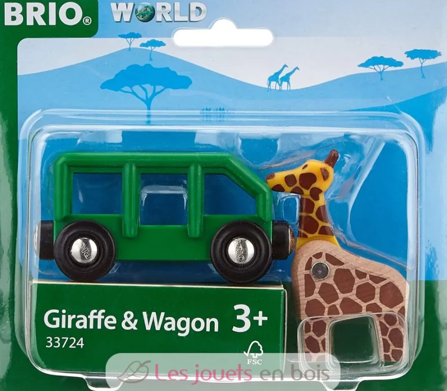Wagon transporteur de girafe - Brio