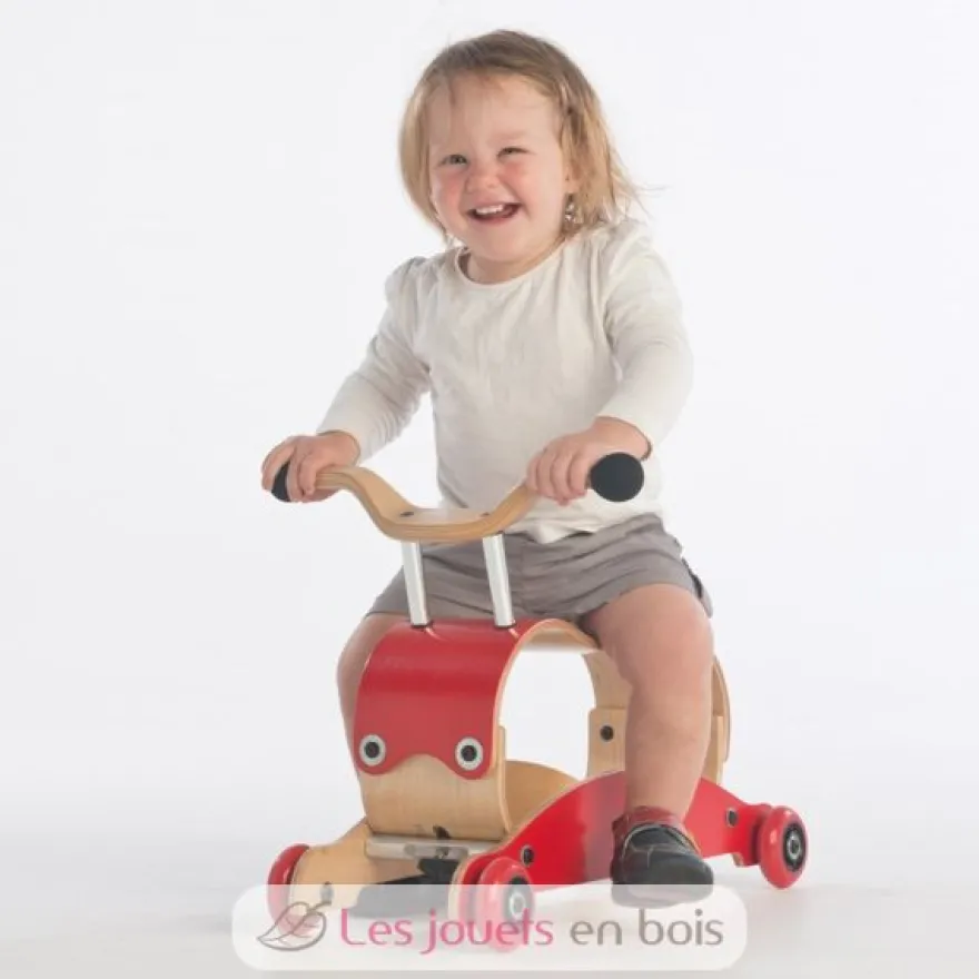 Wishbone Mini Flip 3 en 1 - Rouge - Wishbone Design Studio