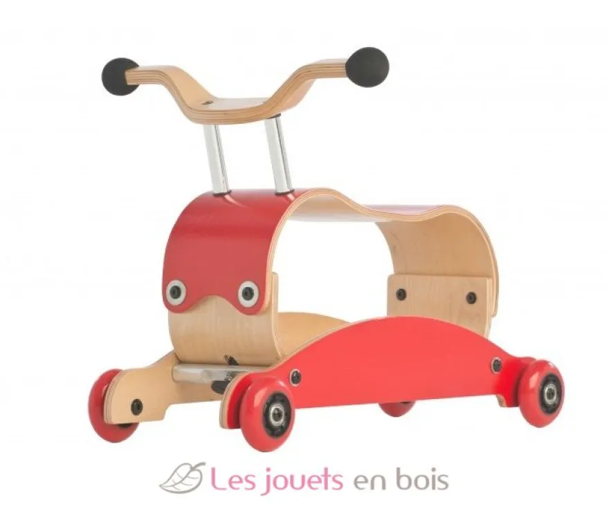 Wishbone Mini Flip 3 en 1 - Rouge - Wishbone Design Studio
