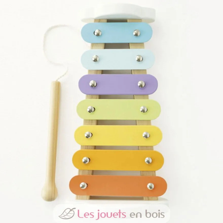Xylophone arc-en-ciel en bois et métal - Le Toy Van