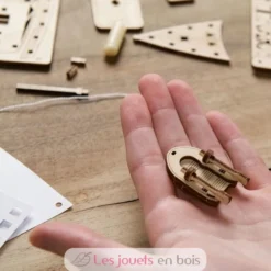 Yacht beauté de l'océan - Puzzle 3D mécanique en bois - Ugears